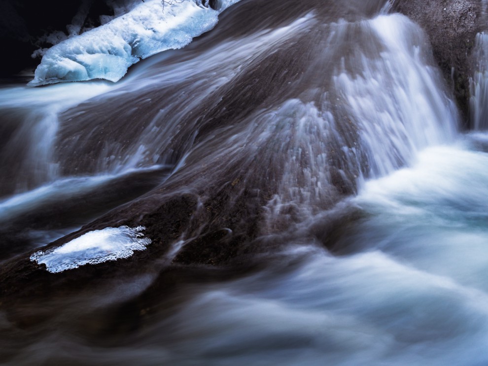 Eis im Eistobel. Naheliegend.